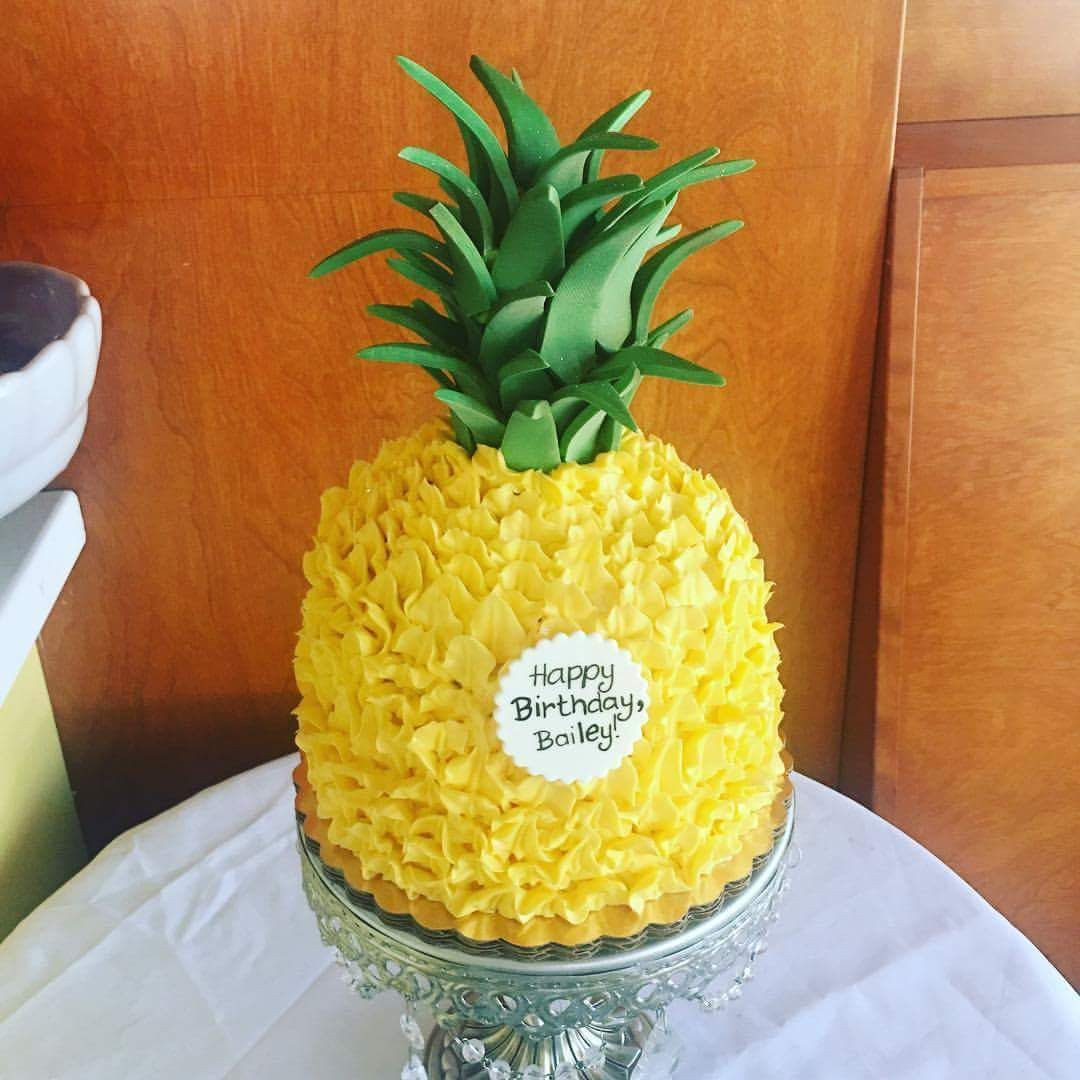 Best ideas about Pineapple Birthday Cake
. Save or Pin Pineapple buttercream and fondant birthday cake Now.