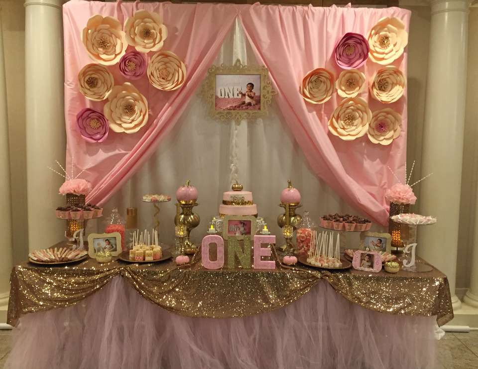 Best ideas about Pink And Gold 1st Birthday Decorations
. Save or Pin Pink & gold Birthday "Pink & Gold 1st Birthday" Now.