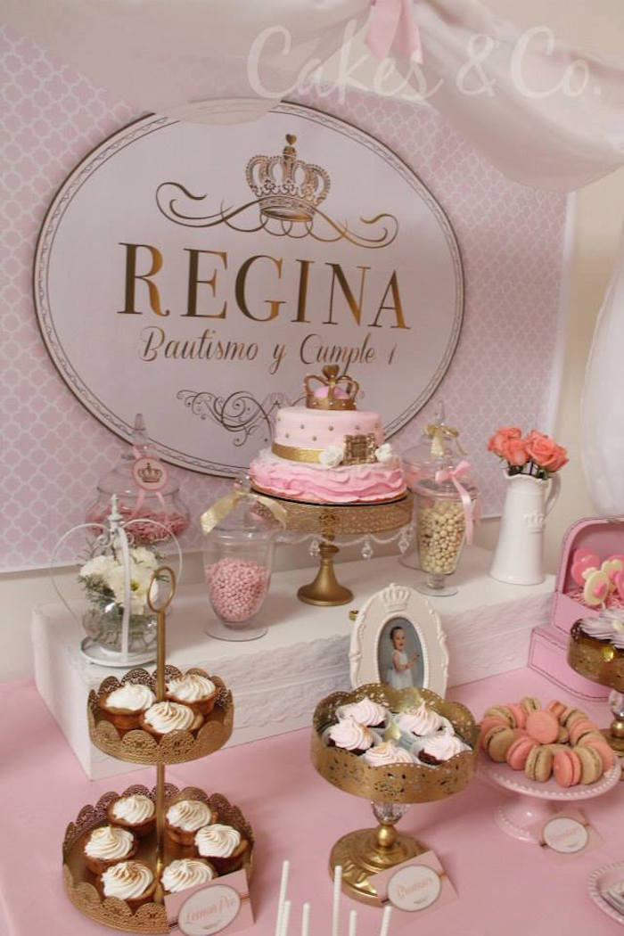 Best ideas about Pink And Gold 1st Birthday Decorations
. Save or Pin Kara s Party Ideas Pink & Gold Princess First Birthday Party Now.