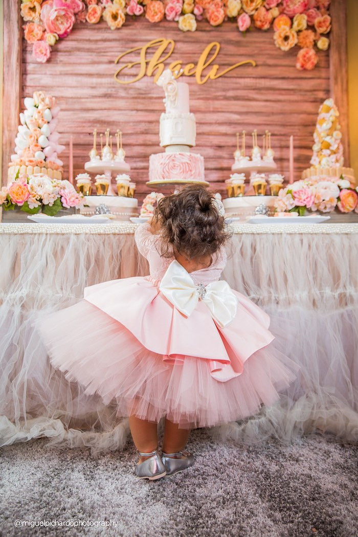 Best ideas about Pink And Gold 1st Birthday Decorations
. Save or Pin Kara s Party Ideas Pink Gold 1st Birthday Party Now.