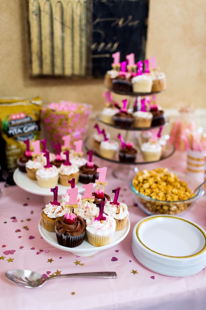 Best ideas about Pink And Gold 1st Birthday Decorations
. Save or Pin Kara s Party Ideas Pink & Gold Cancer Free 1st Birthday Now.