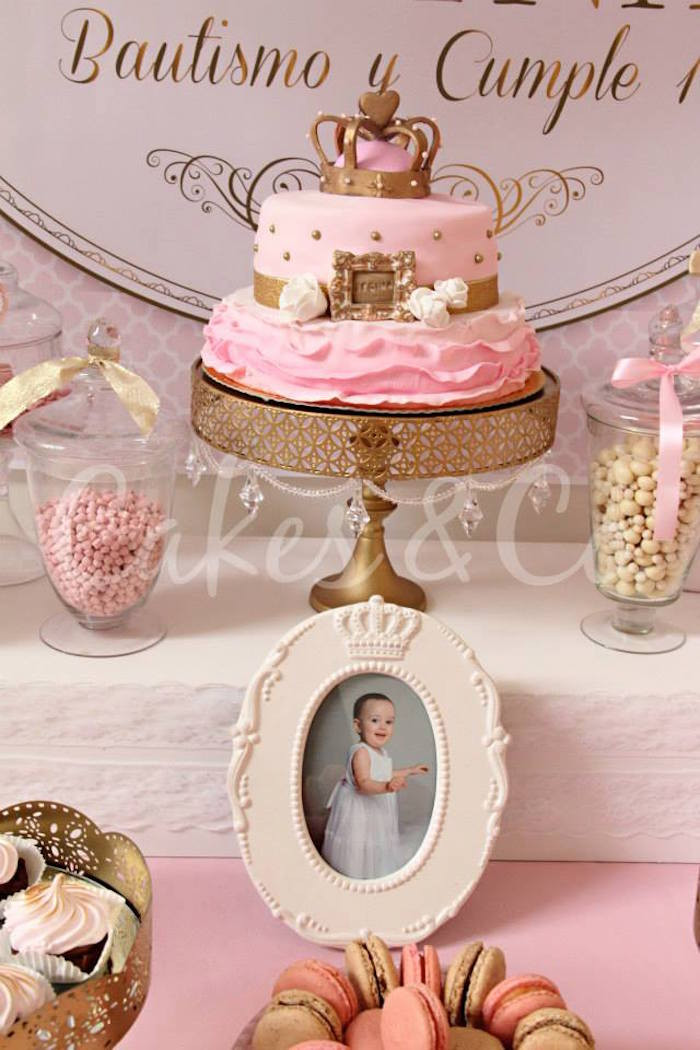 Best ideas about Pink And Gold First Birthday Decorations
. Save or Pin Kara s Party Ideas Pink & Gold Princess First Birthday Party Now.