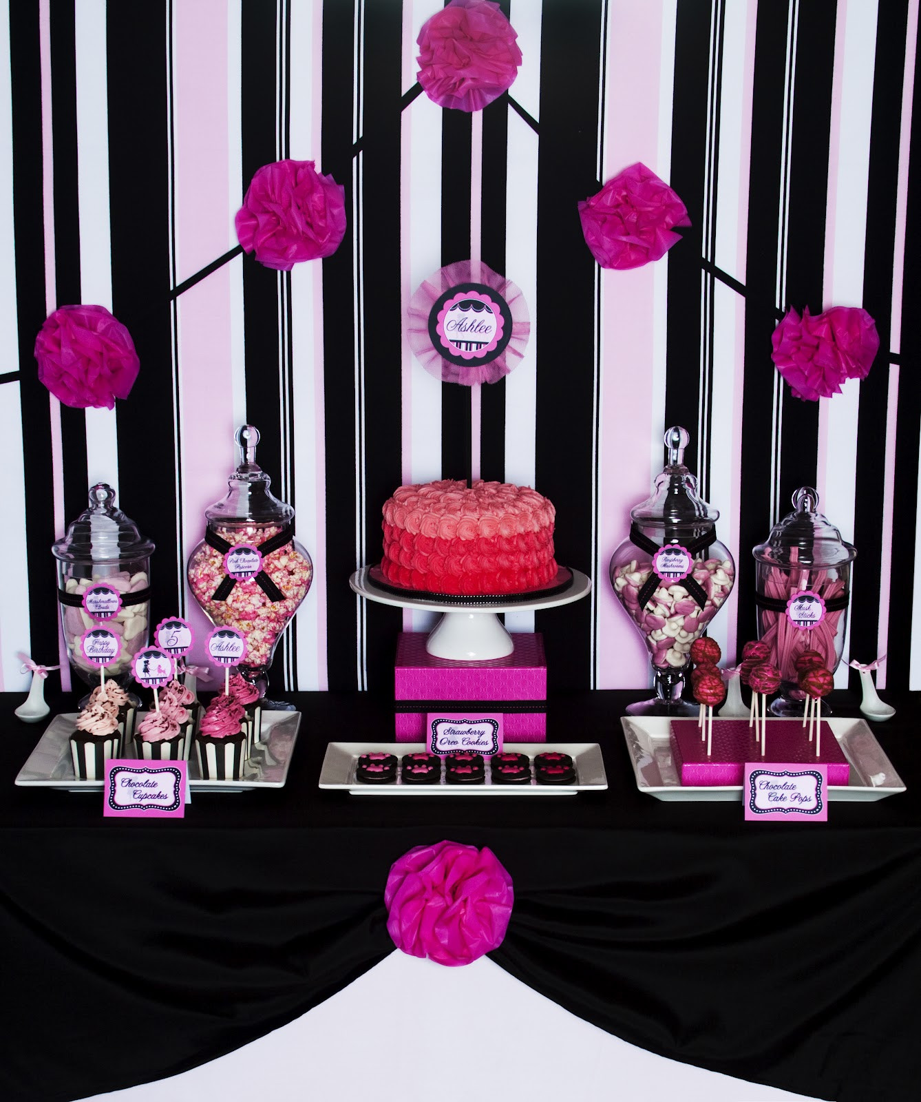 Best ideas about Pink Birthday Decorations
. Save or Pin Ashlee Rae Designs Party Details Plastic Tablecloths Now.