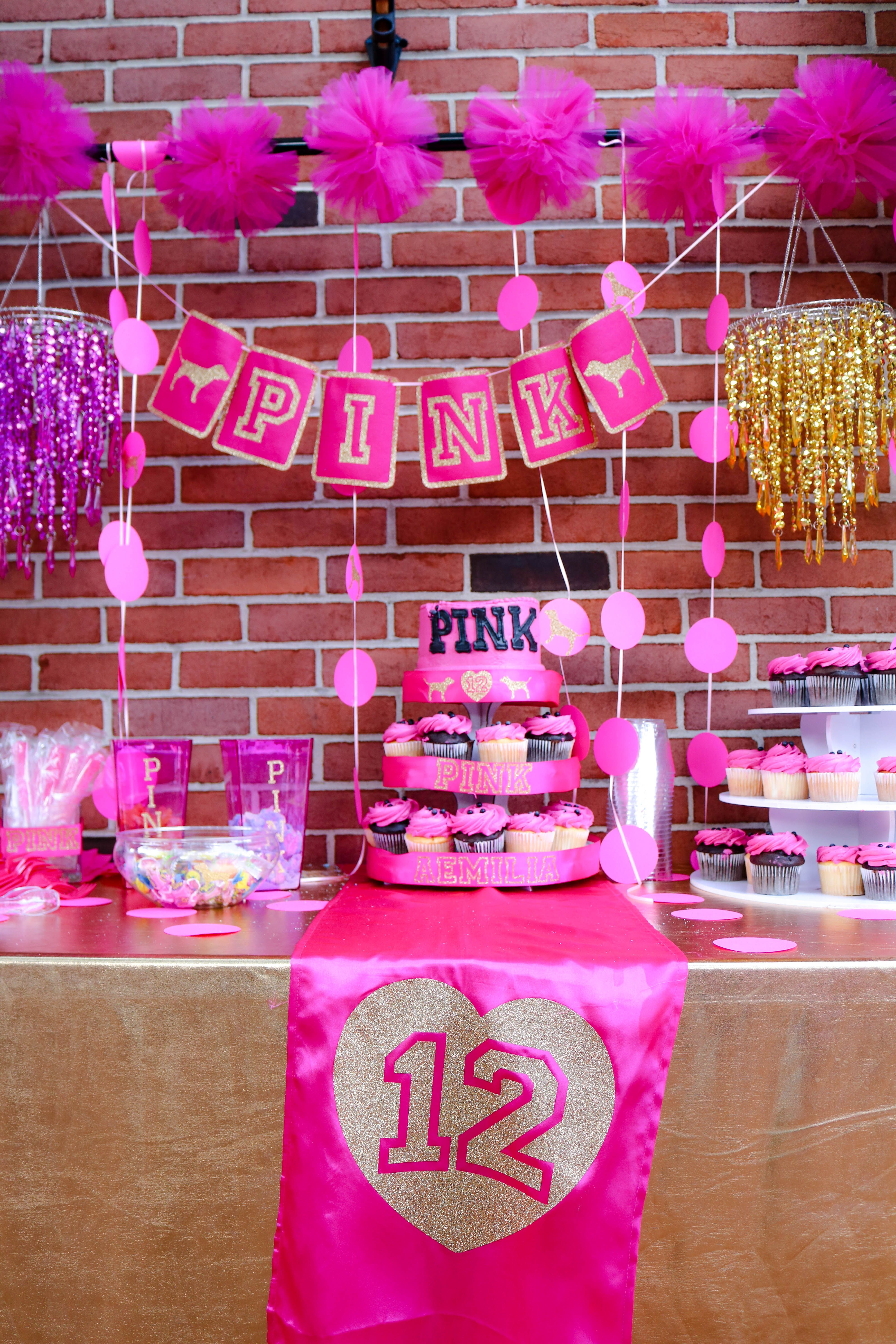 Best ideas about Pink Birthday Decorations
. Save or Pin Pink VS Birthday Birthday "Aemilia s 12th Pink Birthday Now.