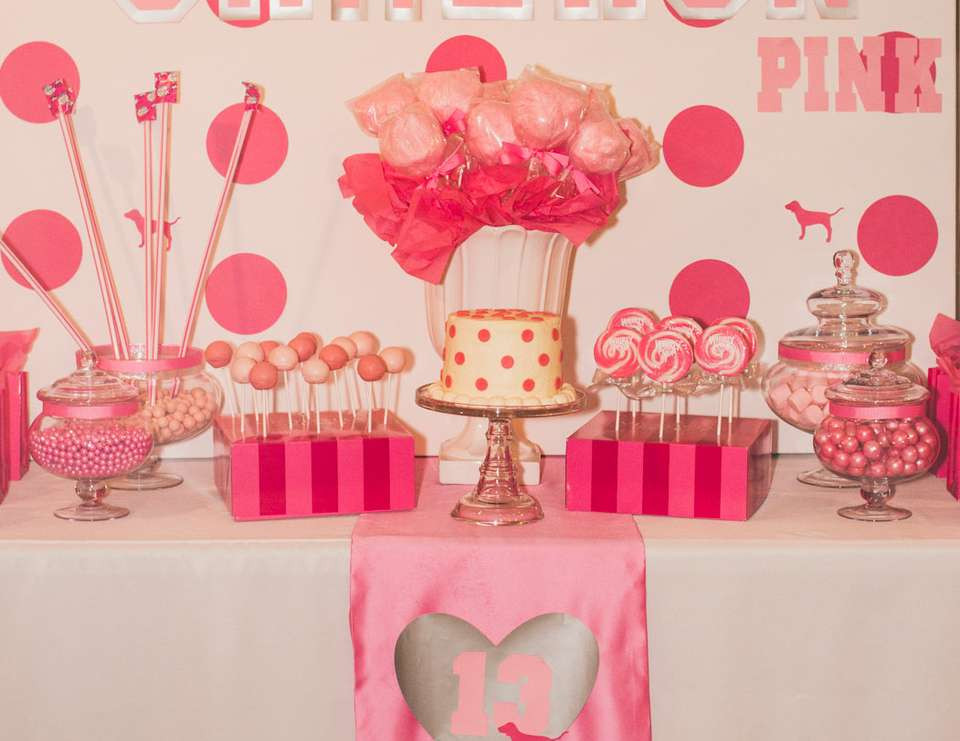 Best ideas about Pink Birthday Party
. Save or Pin Victoria s Secret Pink Birthday "Cameron s VS Pink 13th Now.