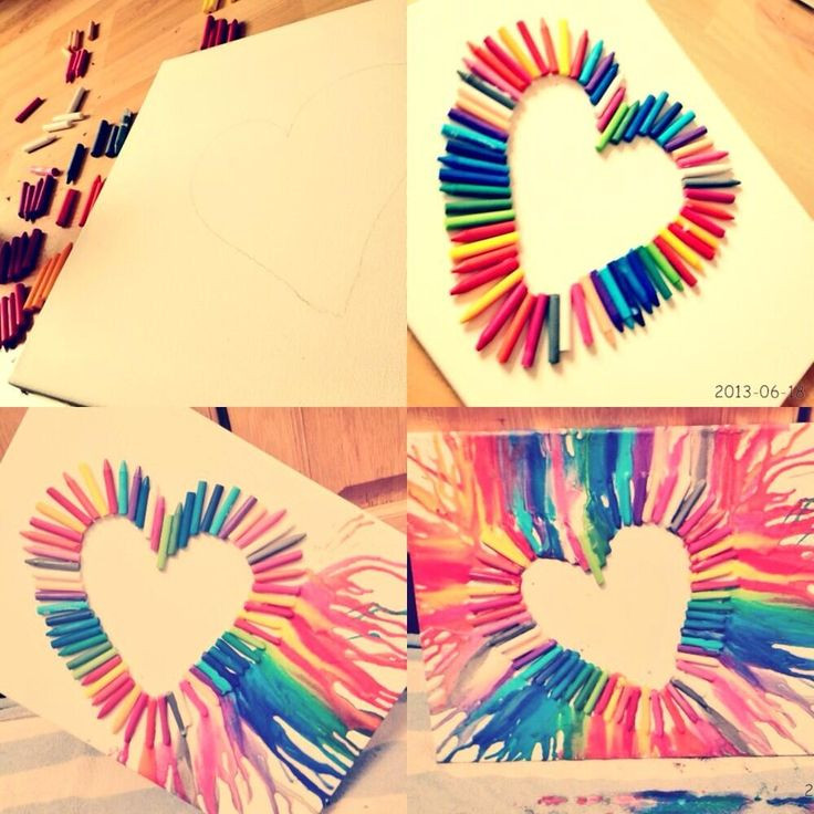 Best ideas about Pinterest Art Projects
. Save or Pin DIY Crayon Heart Art LOVE Craft Ideas DIY Now.