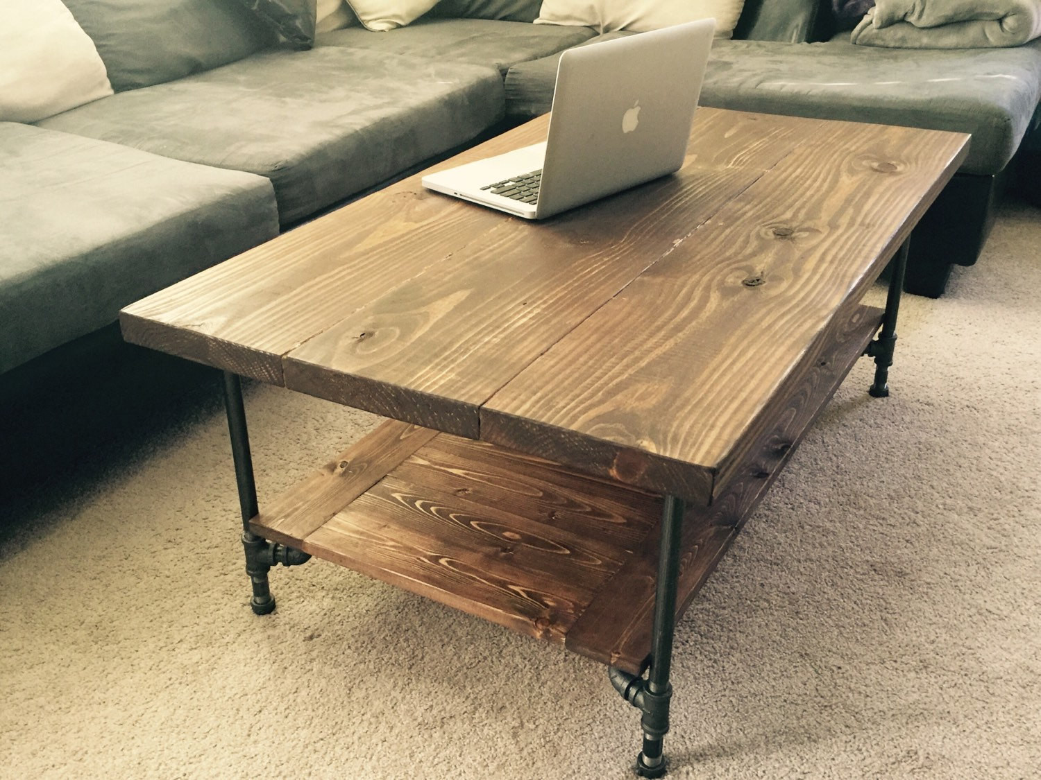 Best ideas about Pipe Coffee Table
. Save or Pin Industrial Rustic Wood Pipe Coffee Table Now.