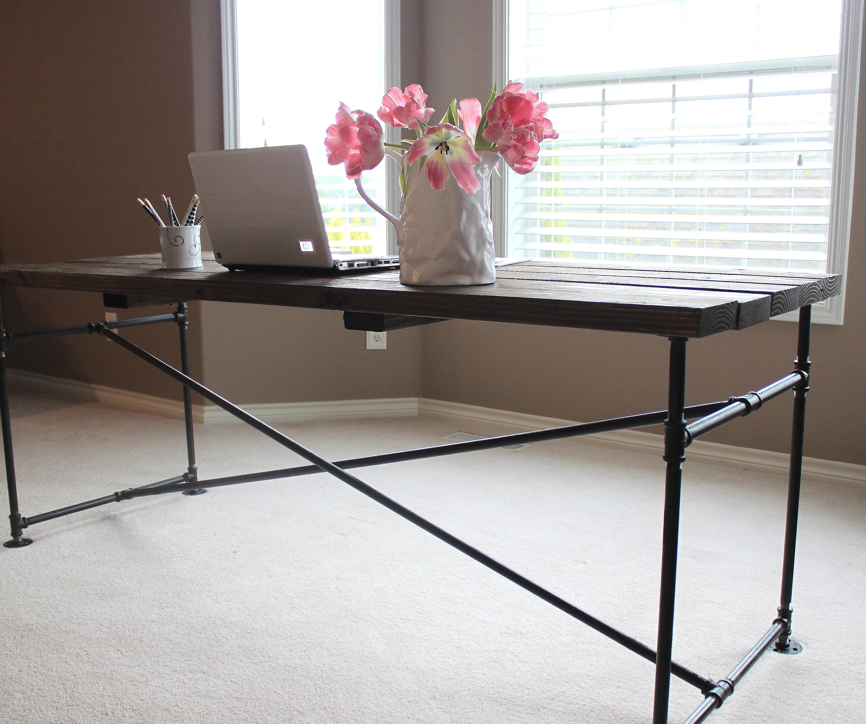 Best ideas about Pipe Desk DIY
. Save or Pin Industrial Pipe Desk Now.