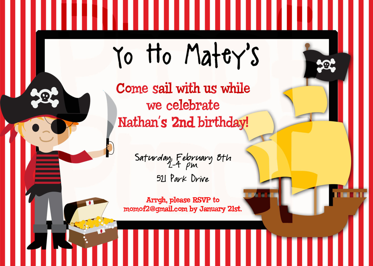 Best ideas about Pirate Birthday Invitations
. Save or Pin Pirate Party Birthday Invitation Pirate Birthday Party Now.