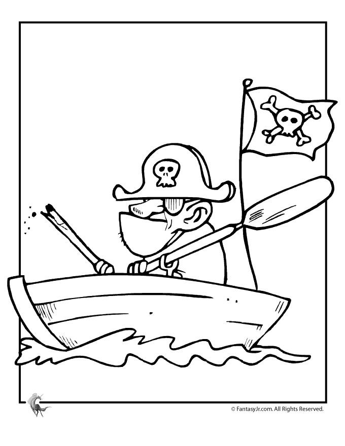 Best ideas about Pirate Coloring Pages For Teens
. Save or Pin Pirate in Dingy Coloring Page Now.