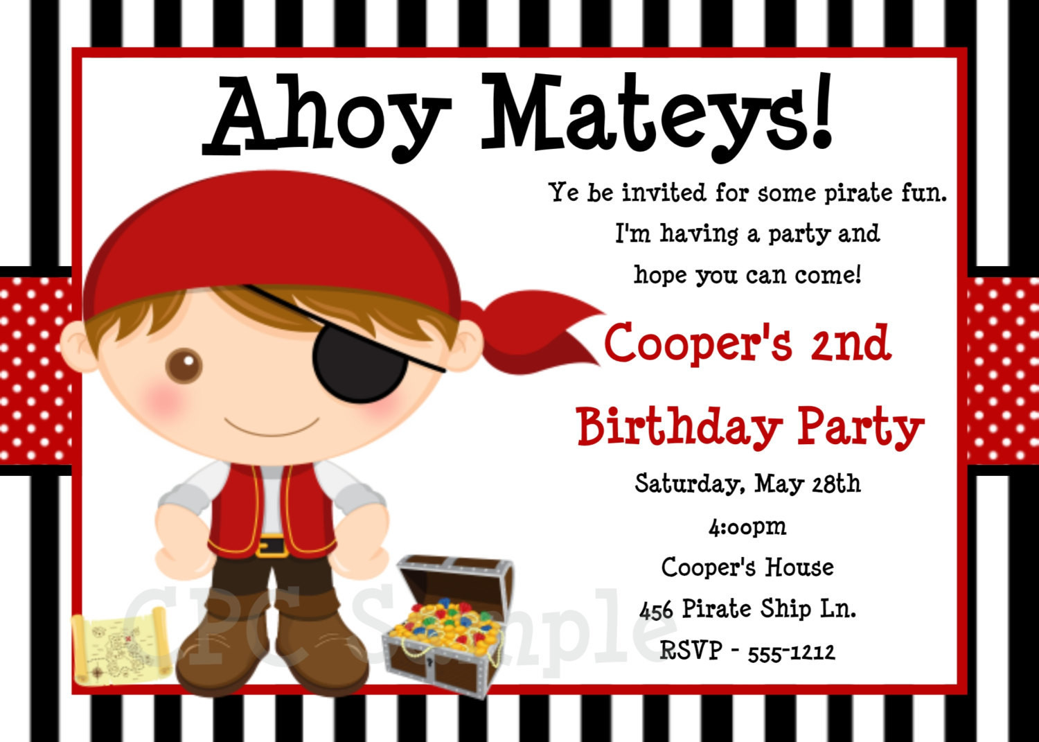 Best ideas about Pirates Birthday Invitations
. Save or Pin Pirate Birthday Invitation Pirate Party Invitations Now.