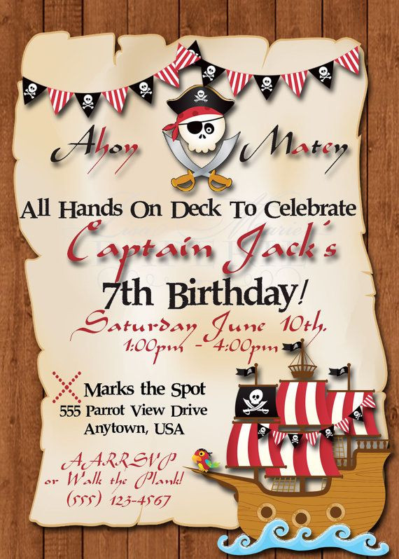 Best ideas about Pirates Birthday Invitations
. Save or Pin Best 25 Pirate invitations ideas on Pinterest Now.