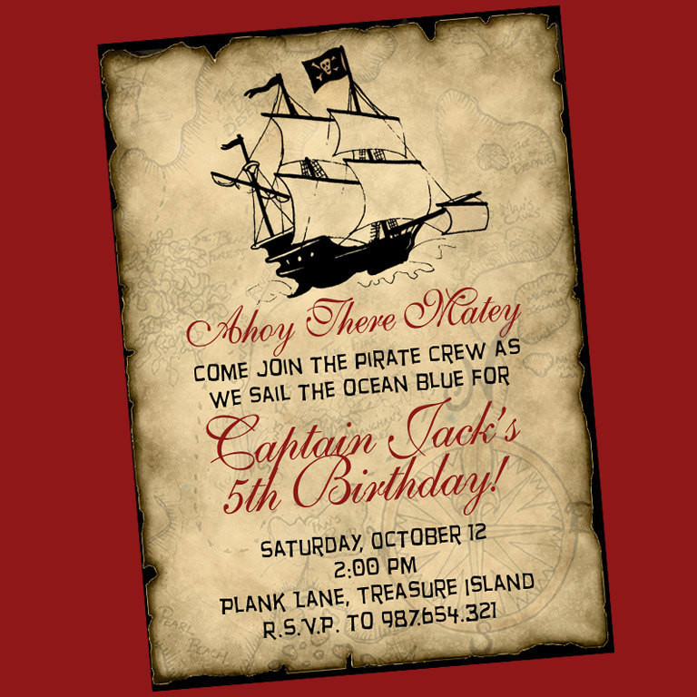 Best ideas about Pirates Birthday Invitations
. Save or Pin Pirate Birthday Invitation Now.