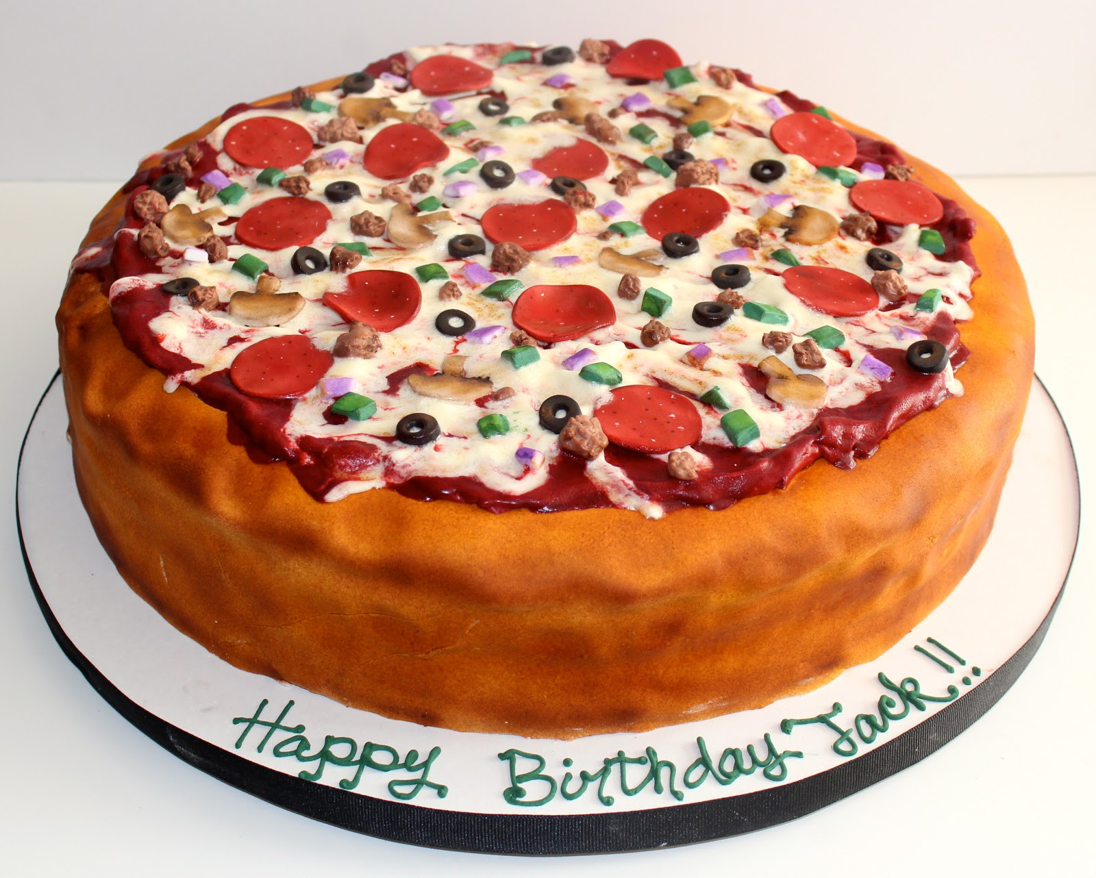 Best ideas about Pizza Birthday Cake
. Save or Pin Sweet Stirrings Pizza It s whats for birthday cake Now.