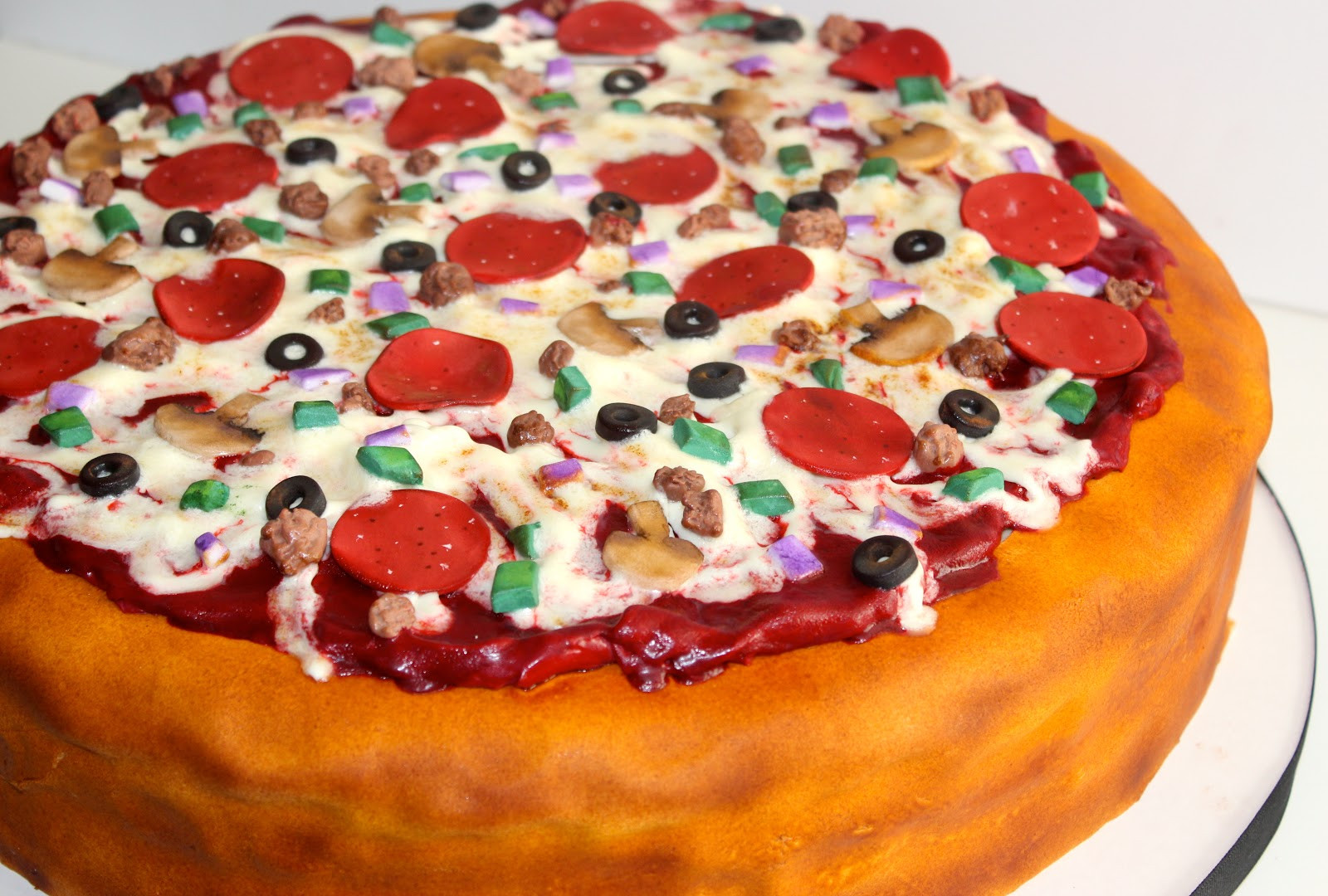 Best ideas about Pizza Birthday Cake
. Save or Pin Sweet Stirrings Pizza It s whats for birthday cake Now.