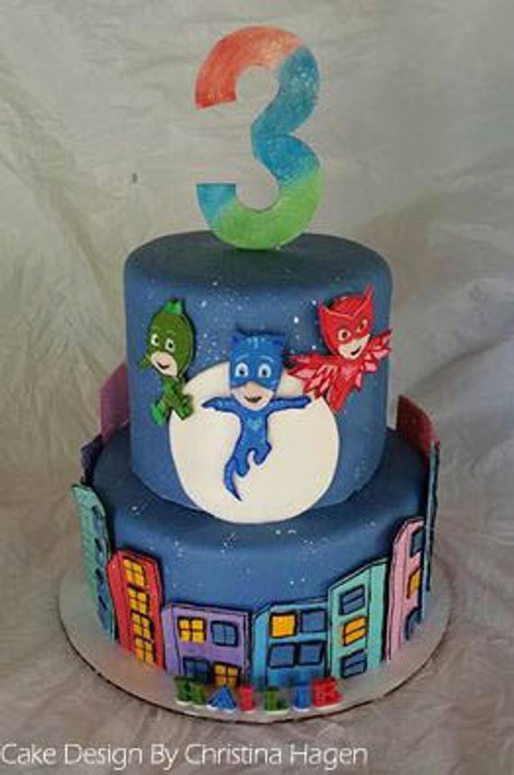 Best ideas about Pj Mask Birthday Cake
. Save or Pin Deluxe PJ Masks Cake Kit Now.