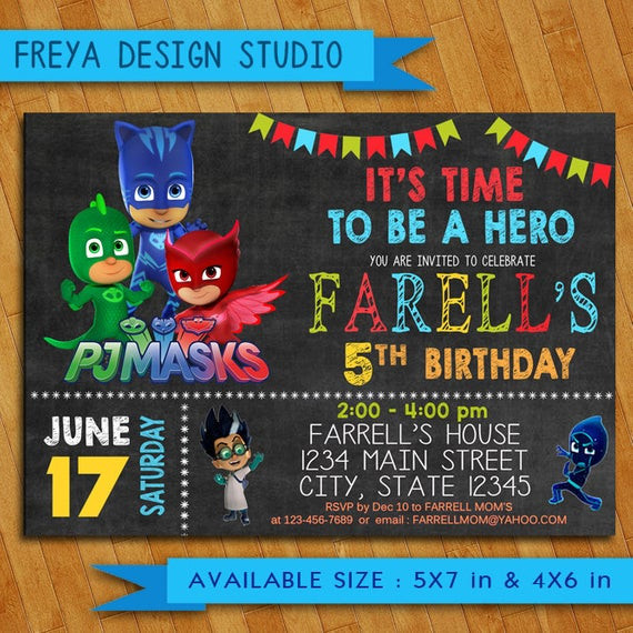 Best ideas about Pj Mask Birthday Invitations
. Save or Pin PJ Masks Invitation PJ Masks Birthday Party PJ Masks Birthday Now.