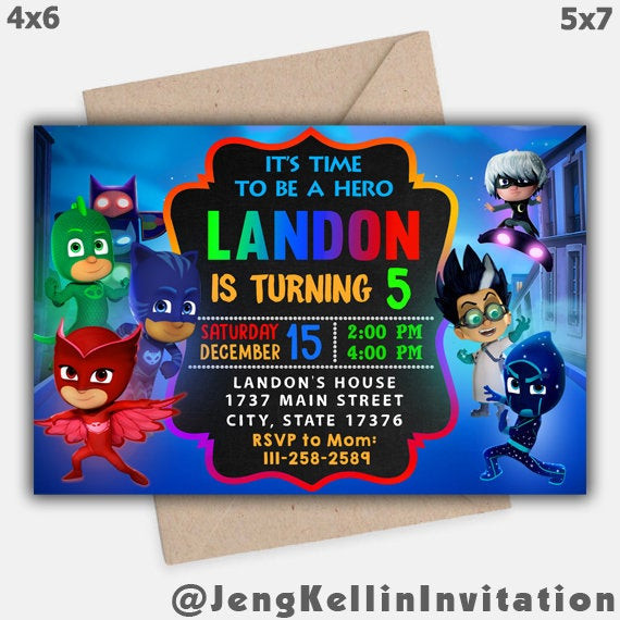 Best ideas about Pj Mask Birthday Invitations
. Save or Pin Pj Masks Invitation Pj Masks Birthday Invitation Pj Masks Now.