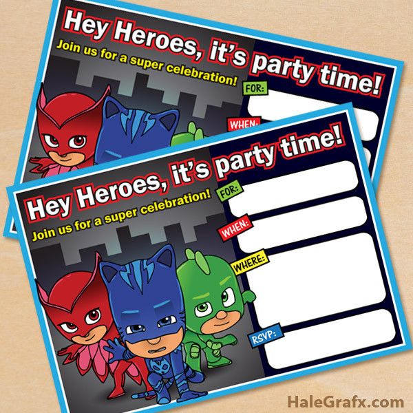 Best ideas about Pj Mask Birthday Invitations
. Save or Pin FREE Printable PJ Masks Birthday Invitation Now.