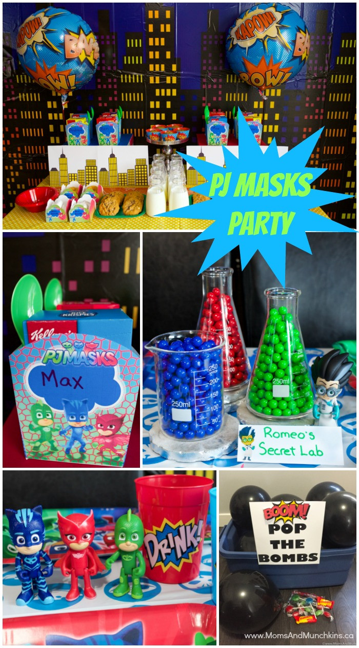 Best ideas about Pj Mask Birthday Party Ideas
. Save or Pin PJ Masks Party Ideas and Printables Moms & Munchkins Now.