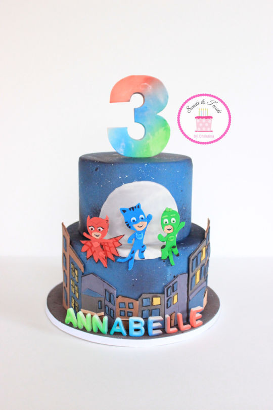 Best ideas about Pj Masks Birthday Cake
. Save or Pin PJ Masks Cake cake by Sweets and Treats by Christina Now.