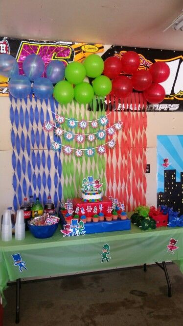 Best ideas about Pj Masks Birthday Party Decorations
. Save or Pin PJ Mask Party Landon s Birthday Now.