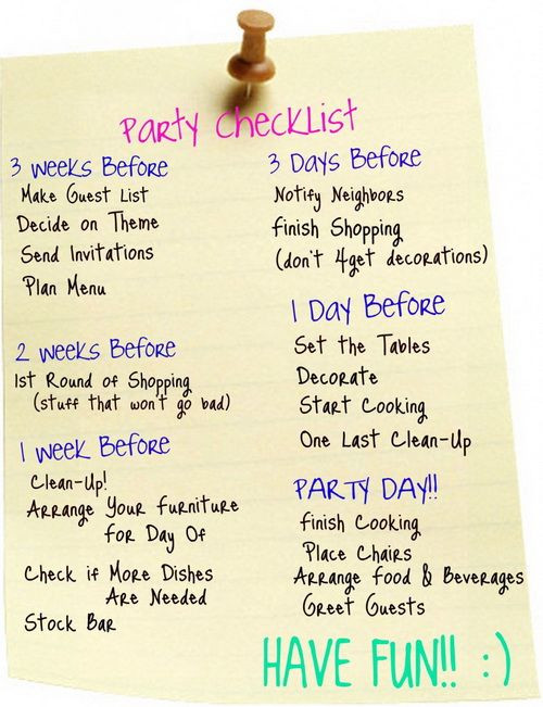 Best ideas about Plan A Birthday Party
. Save or Pin Top 25 ideas about Party Planning Checklist on Pinterest Now.