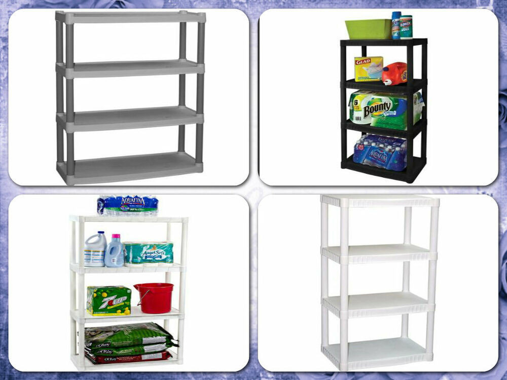 Best ideas about Plastic Garage Storage
. Save or Pin Storage Shelf Plastic 4 Tier Shelving Organizer Cabinets Now.