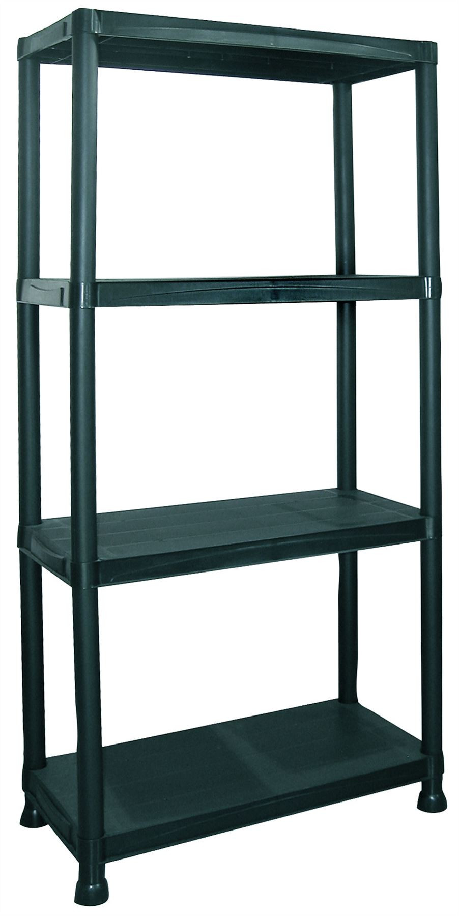 Best ideas about Plastic Garage Storage
. Save or Pin 4 Tier Black Plastic Shelving Unit Storage Garage Racking Now.