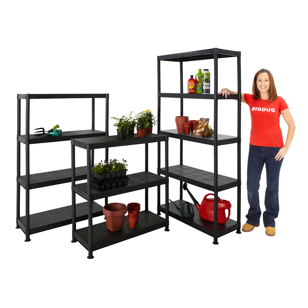 Best ideas about Plastic Garage Storage
. Save or Pin Plastic Shelves Storage Shelving Garden Garage Shed Now.