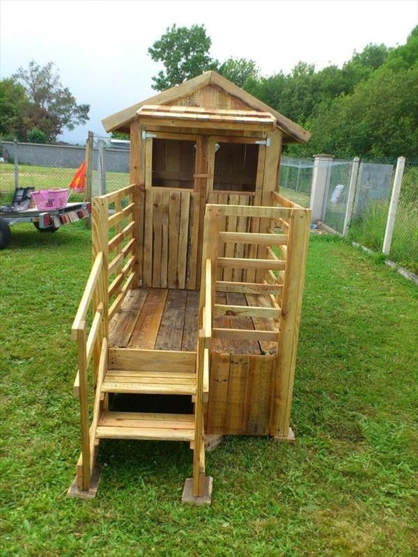 Best ideas about Playhouse Plans DIY
. Save or Pin Build Easy DIY Playhouse From Pallets Now.