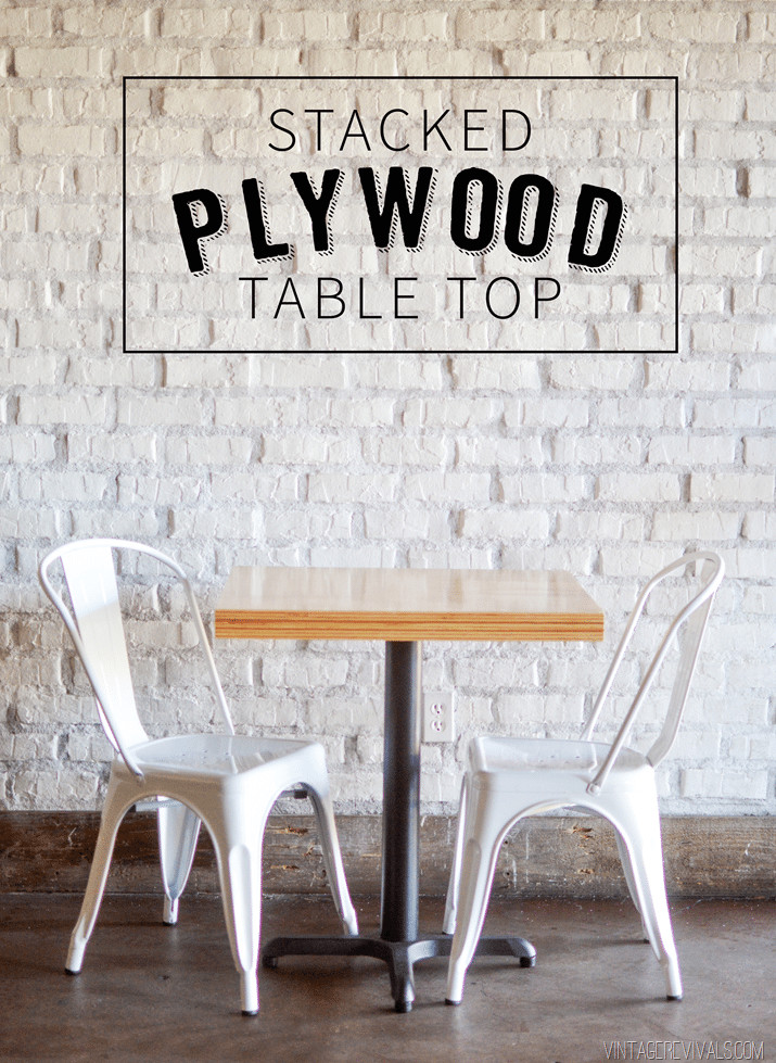 Best ideas about Plywood Table Top DIY
. Save or Pin DIY Stacked Plywood Tables • Vintage Revivals Now.
