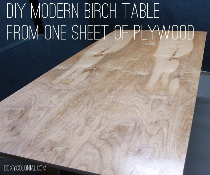 Best ideas about Plywood Table Top DIY
. Save or Pin DIY Modern Birch Table from e Sheet of Plywood Now.