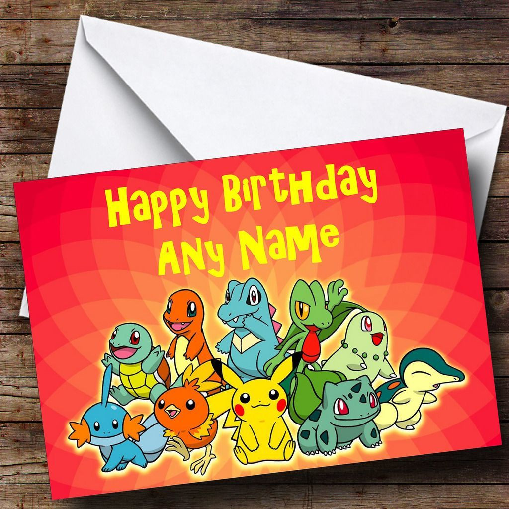 Best ideas about Pokemon Birthday Card
. Save or Pin Red Pokemon Personalised Birthday Card The Card Zoo Now.