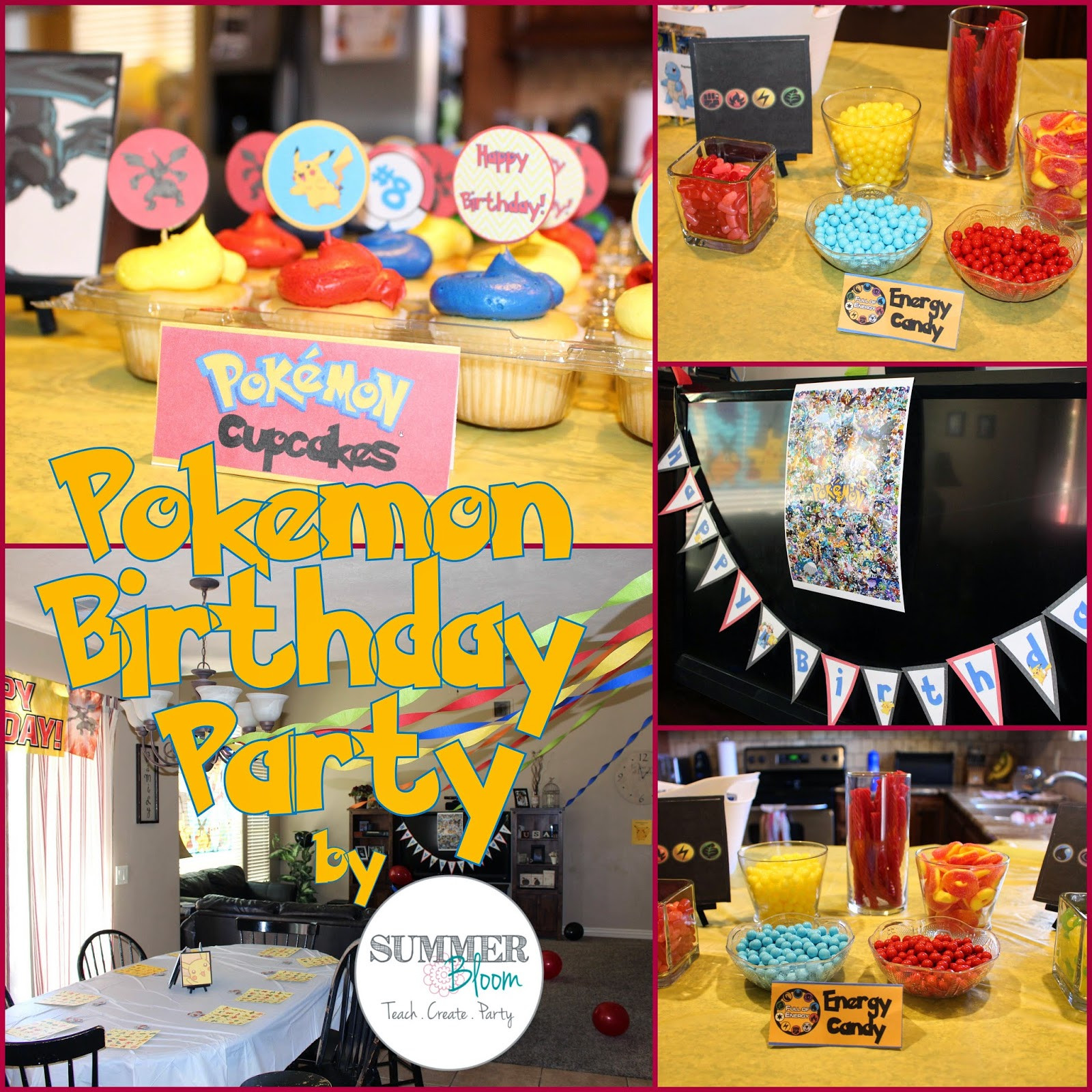 Best ideas about Pokemon Birthday Party
. Save or Pin Summer Bloom Teach Create Party Pokemon Birthday Party Now.
