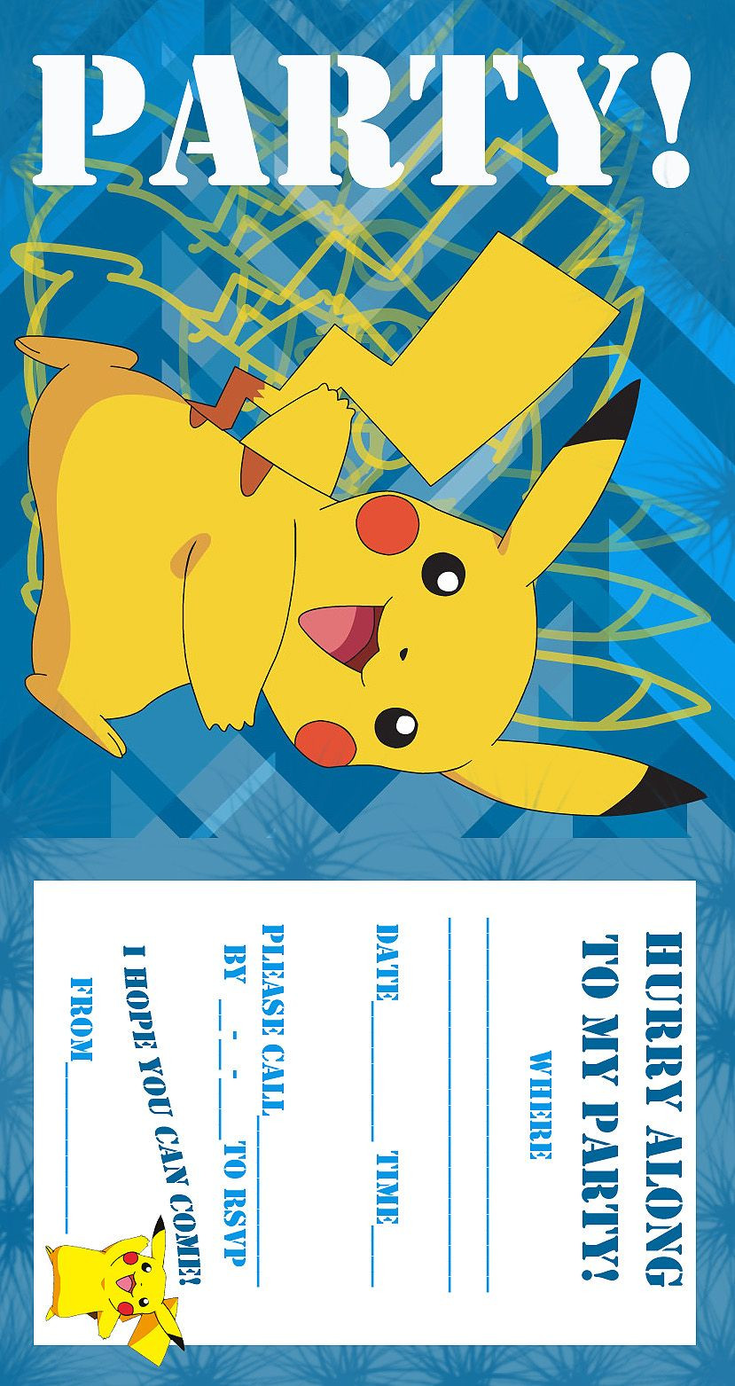 Best ideas about Pokemon Birthday Party Invitations
. Save or Pin POKEMON COLORING PAGES BIRTHDAY PARTY INVITATION FREE AND Now.
