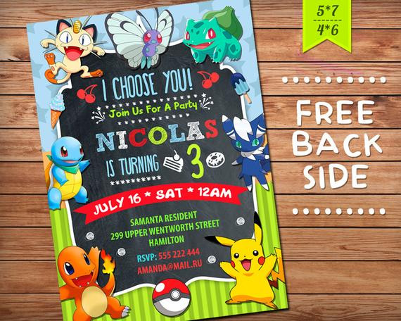 Best ideas about Pokemon Birthday Party Invitations
. Save or Pin Pokemon Invitation Pokemon Birthday Invitation Pokemon Now.