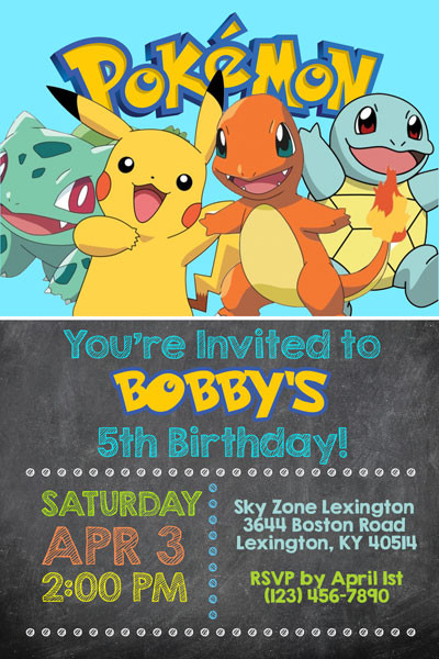 Best ideas about Pokemon Birthday Party Invitations
. Save or Pin Pokemon Invitations with Pikachu and Ash Now.
