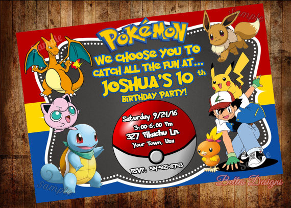 Best ideas about Pokemon Birthday Party Invitations
. Save or Pin Pokemon Birthday Invitation Pokemon Party Invitations Now.