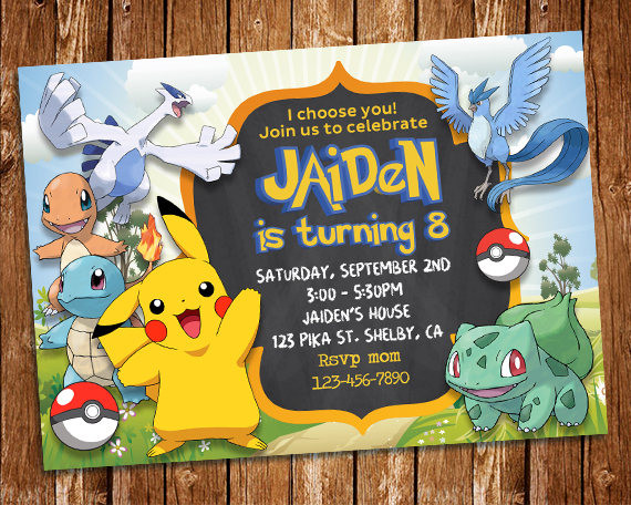 Best ideas about Pokemon Birthday Party Invitations
. Save or Pin Pokemon Invitation Pokemon Party Pokemon Birthday Party Now.