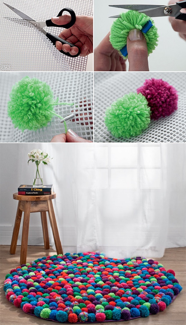 Best ideas about Pom Pom Rug DIY
. Save or Pin DIY Pompom Rug iCreatived Now.