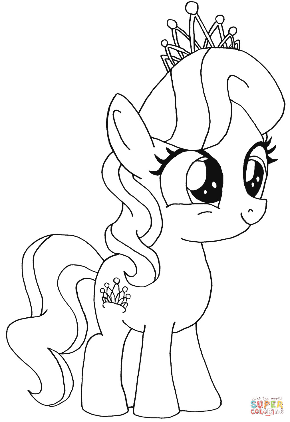 Best ideas about Pony Printable Coloring Pages
. Save or Pin Diamond Tiara My Little Pony coloring page Now.