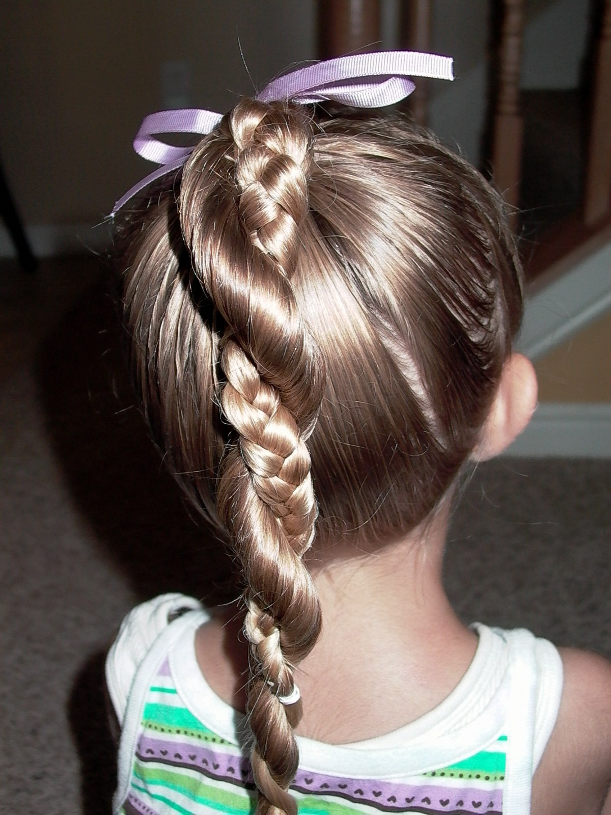Best ideas about Ponytail Hairstyles For Girls
. Save or Pin Little Girl s Hairstyles Easy Twist Around Braided Now.