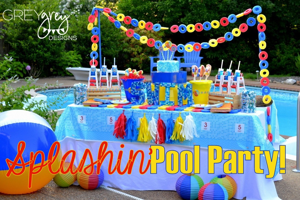 Best ideas about Pool Birthday Party Ideas
. Save or Pin GreyGrey Designs My Parties Summer Pool Party by Now.
