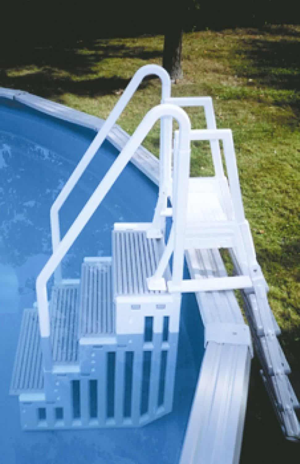 Best ideas about Pool Stairs Above Ground
. Save or Pin The Best Ground Pool Ladders and Steps Home Pools Plus Now.