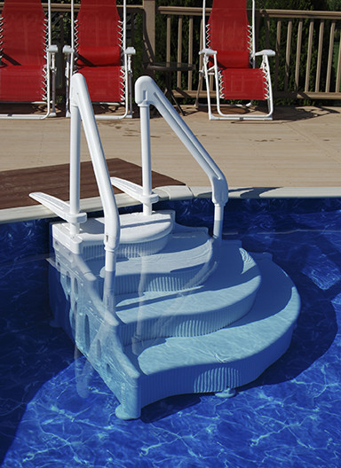 Best ideas about Pool Stairs Above Ground
. Save or Pin Ground Pool Steps and Ground Pool Ladders Now.