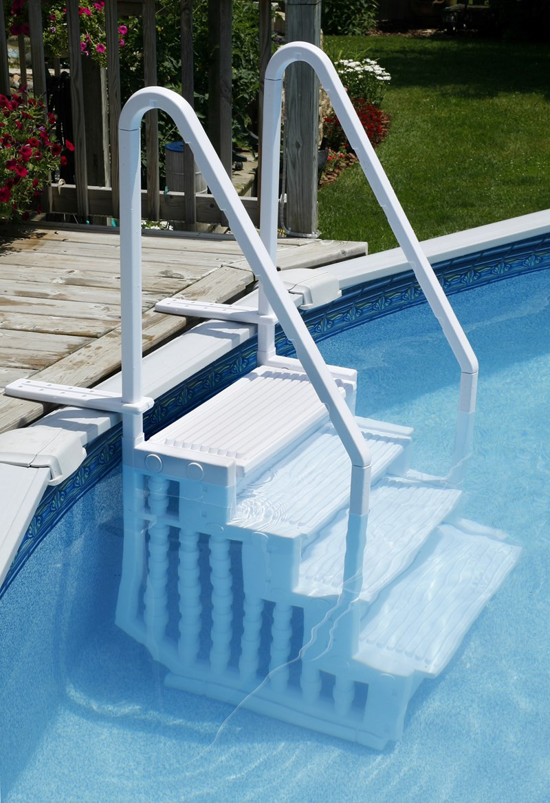 Best ideas about Pool Stairs Above Ground
. Save or Pin Choosing a Ladder or Steps for an Ground Pool Now.