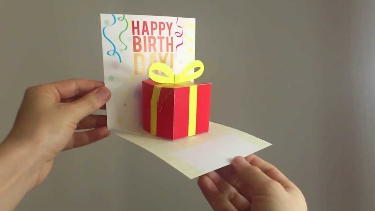 Best ideas about Pop Up Birthday Card Diy
. Save or Pin 3D Pop Up Birthday Present 0021 Birthday Card Now.