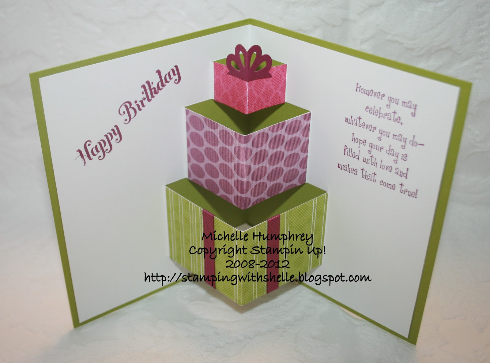 Best ideas about Pop Up Birthday Card
. Save or Pin Stamping with Shelle Pop Up Birthday Card Now.