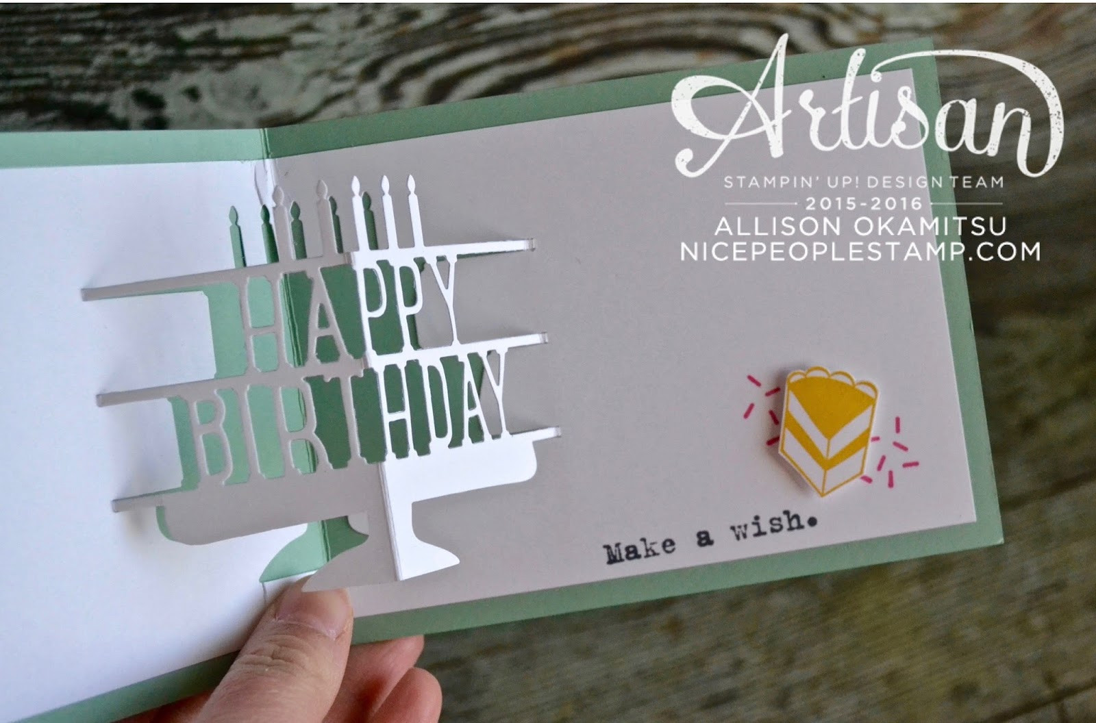 Best ideas about Pop Up Birthday Card
. Save or Pin nice people STAMP Stampin Up Canada Party With Cake Now.
